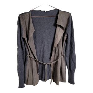 Rani Arabella Gray and Brown Cardigan